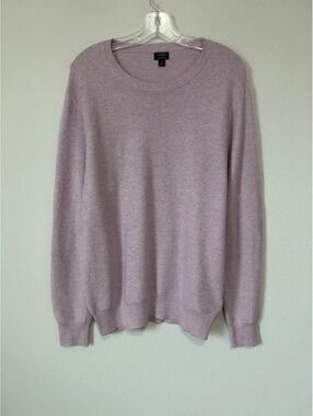 J. Crew Long Sleeve Crew Neck 100% Cotton Lavender Lilac Sweater Men's Size M